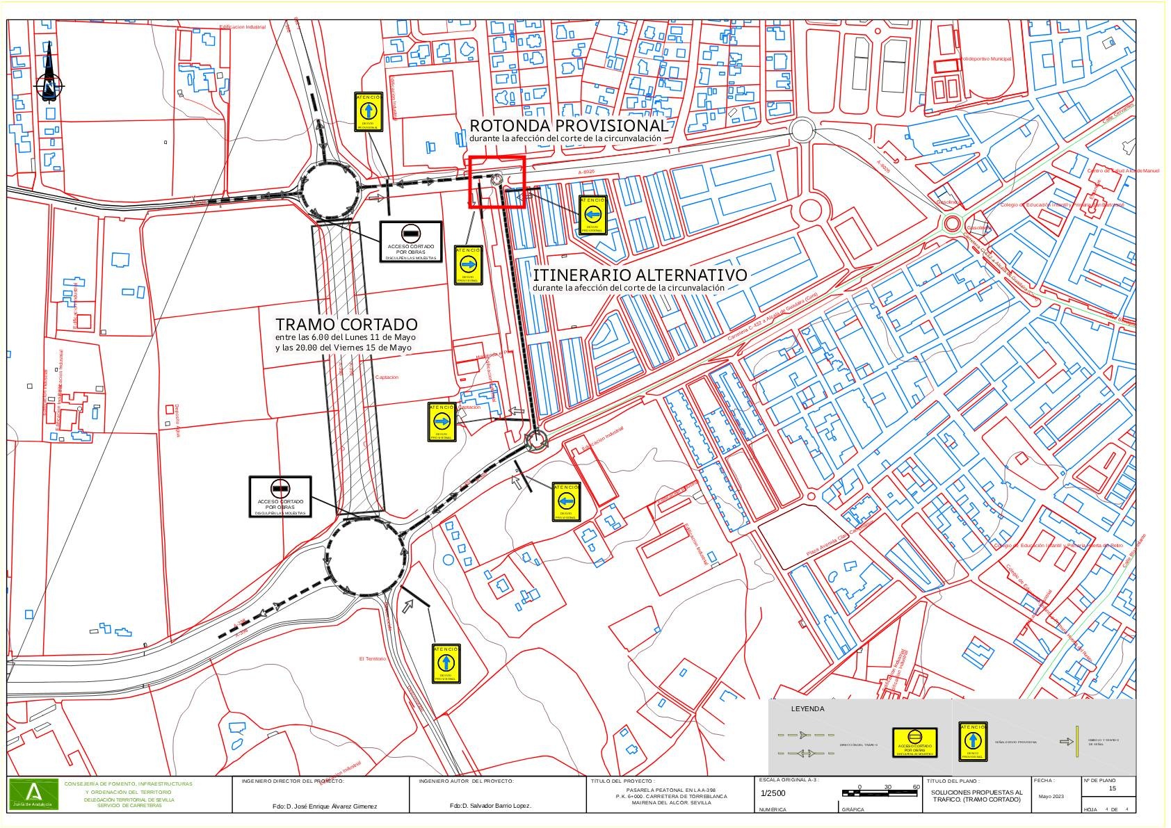 PLANO CORTE PASARELA