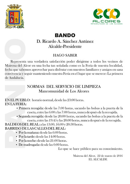BandoMunicipalNormasLimpiezaFeriaMairenadelAlcor_I