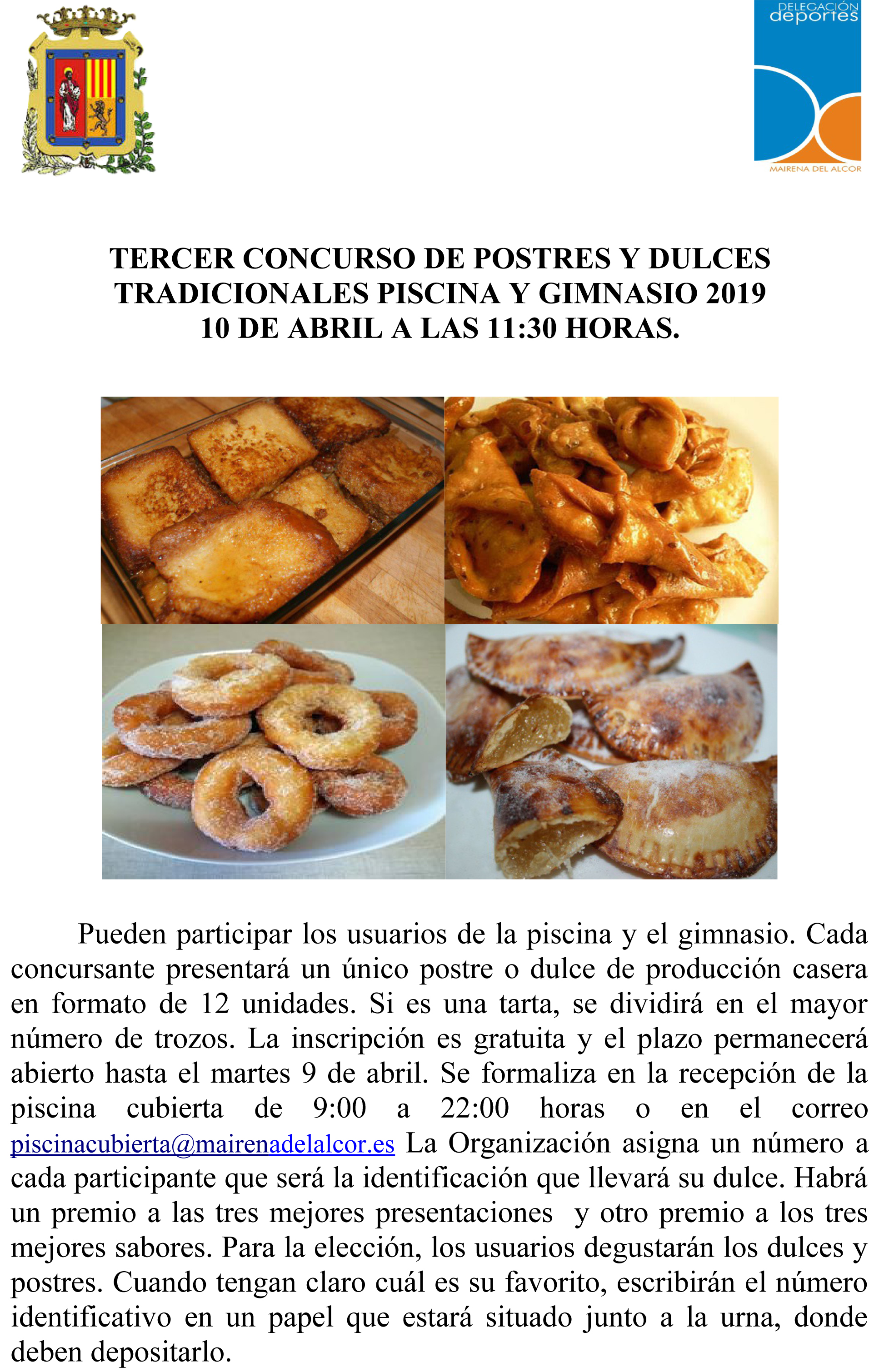 CARTEL CONCURSO DE DULCES 2019