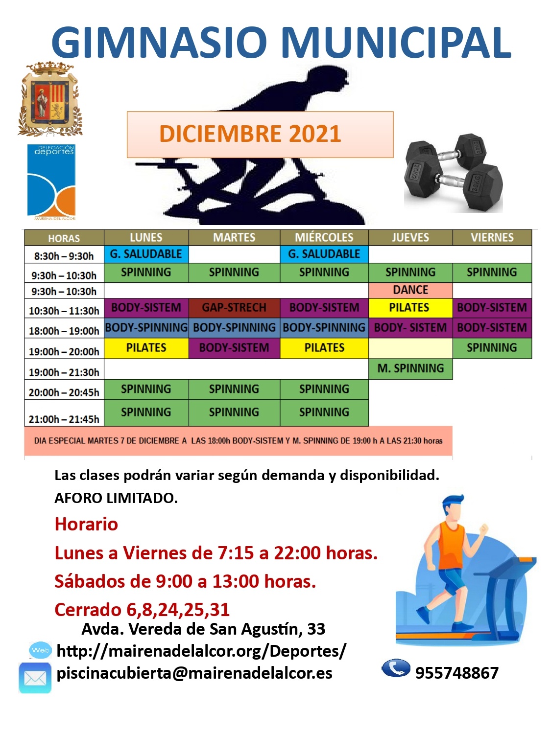 CARTEL DICIEMBRE gym_2021