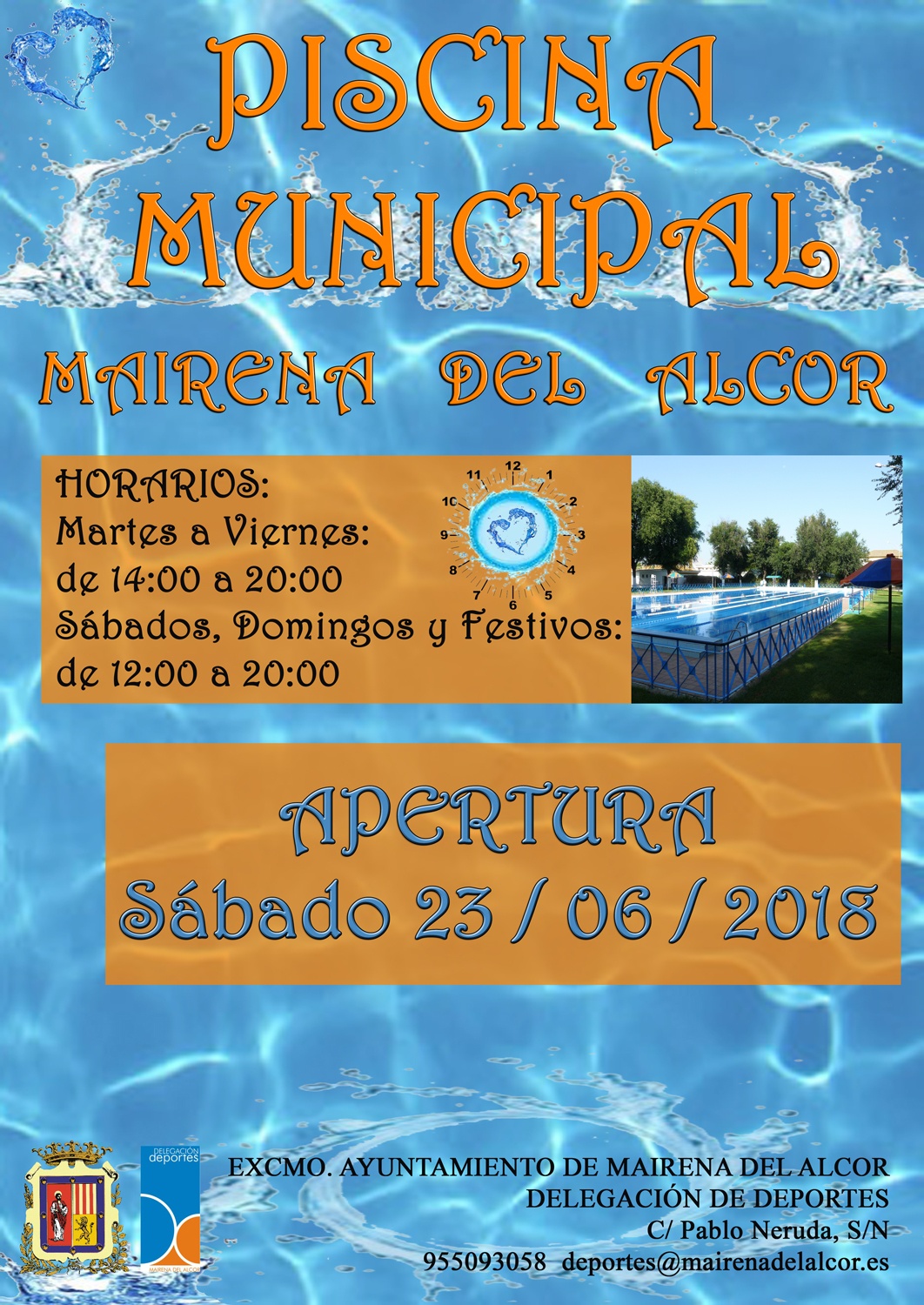 CARTEL PISCINA VERANO 2018