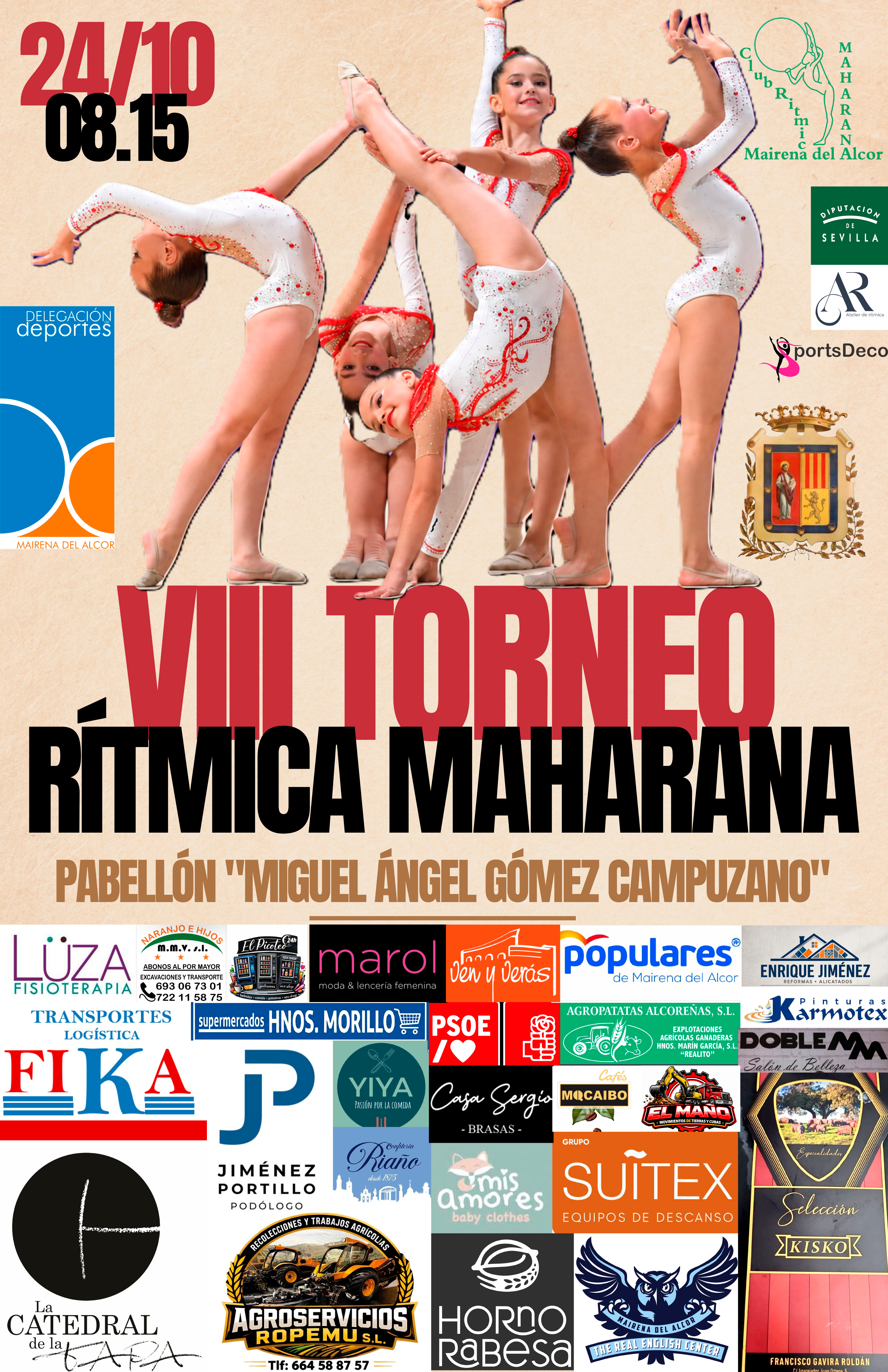 CARTEL VIII TORNEO RITMICA MAHARANA