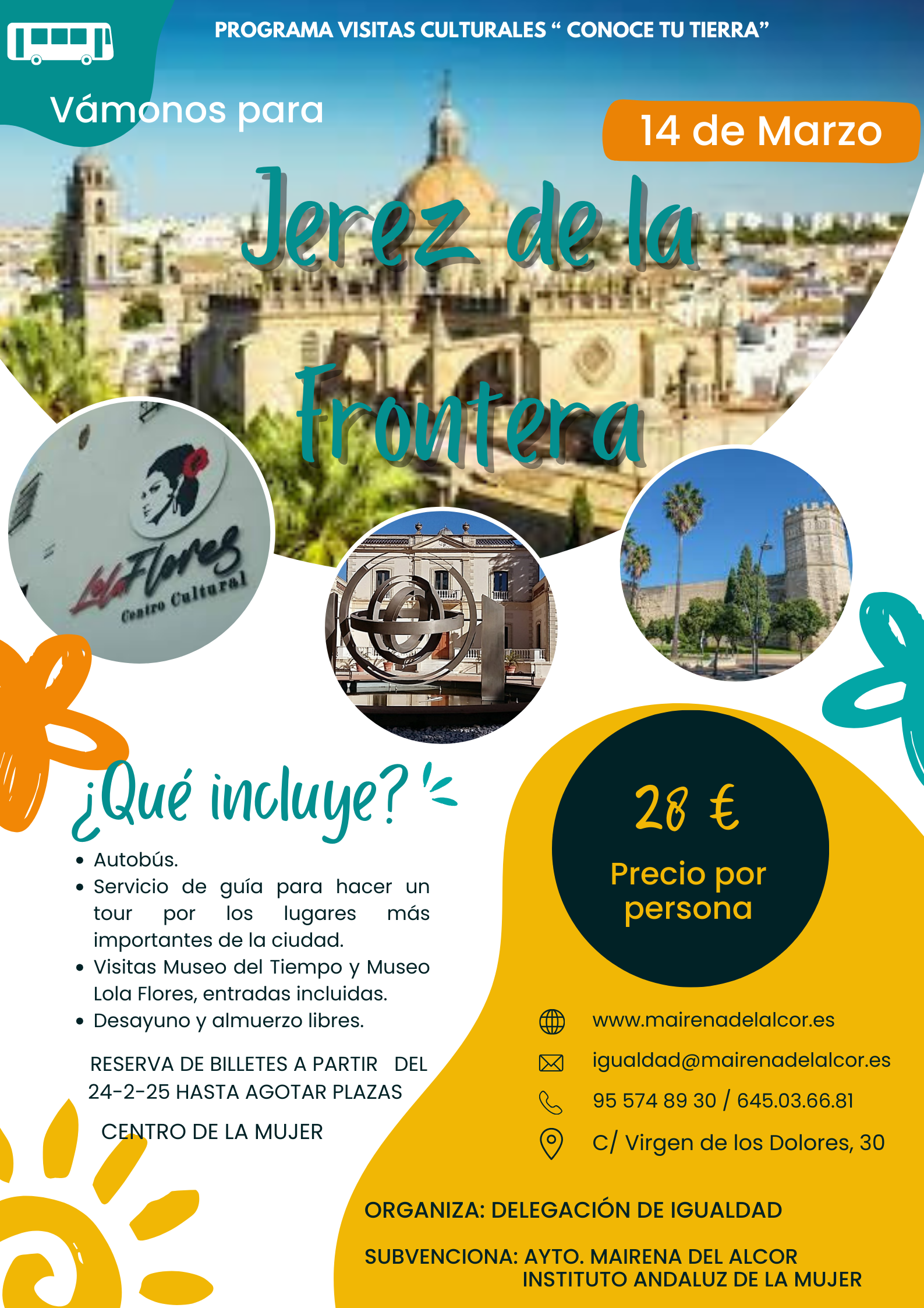 CARTEL VISITA JEREZ DE LA FRONTERA