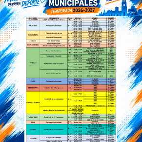 CUADRO HORARIOS ESCUELAS 2026-2027