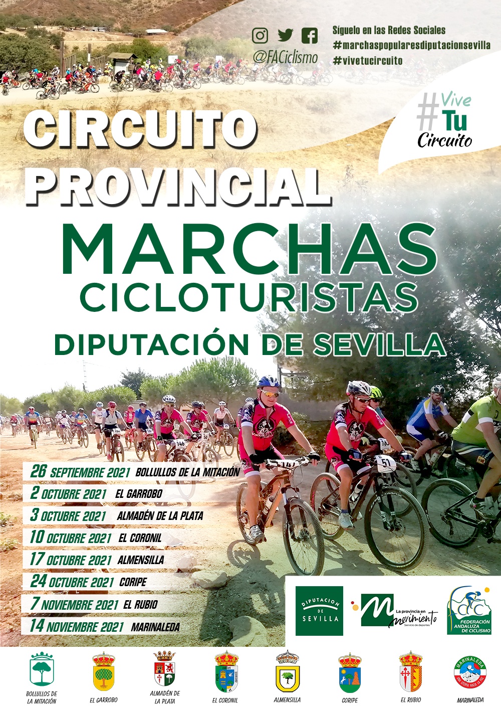 Cartel CP MARCHAS CICLOTURISTAS BTT 2021.