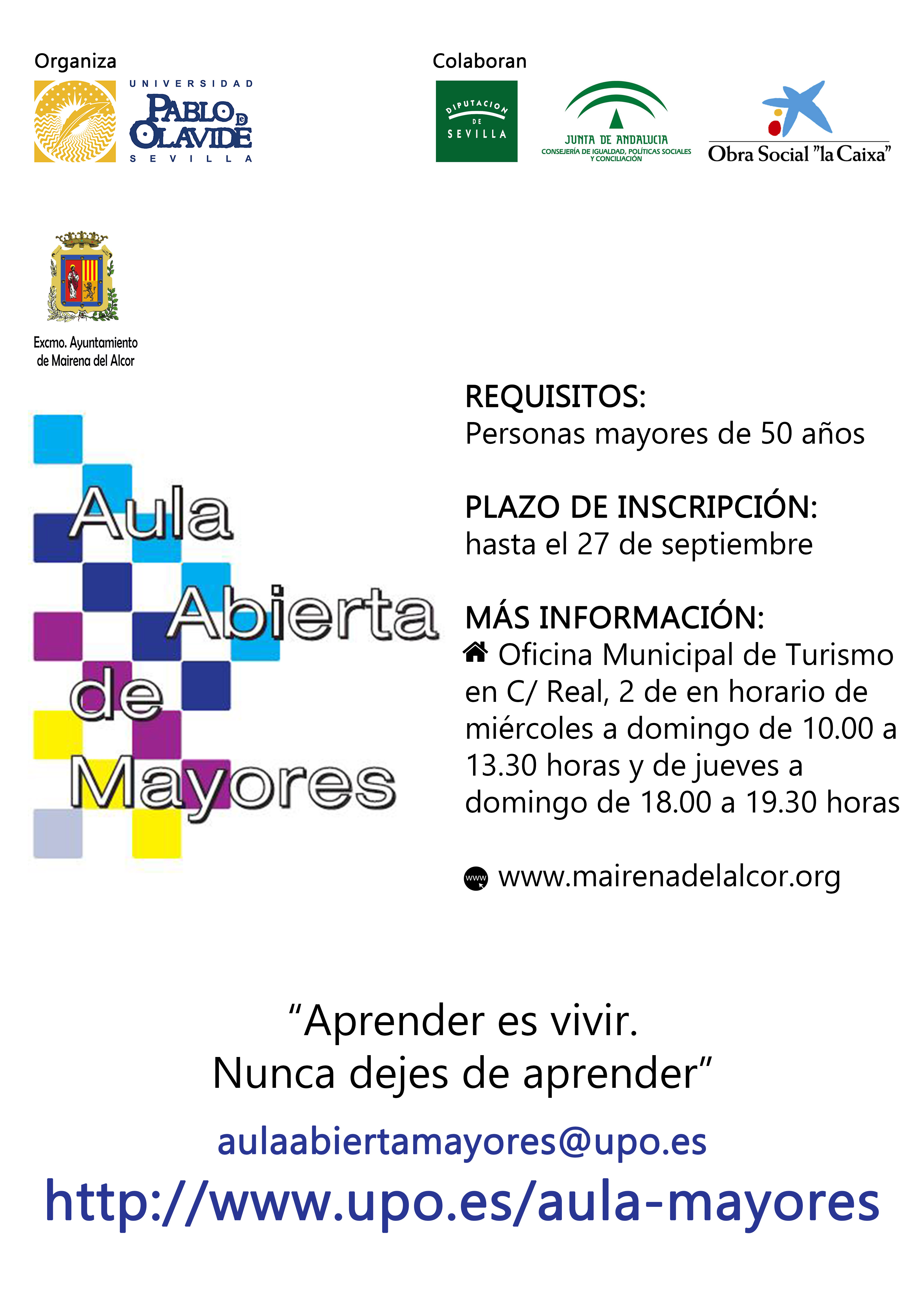 CartelAulaAbiertaMayores