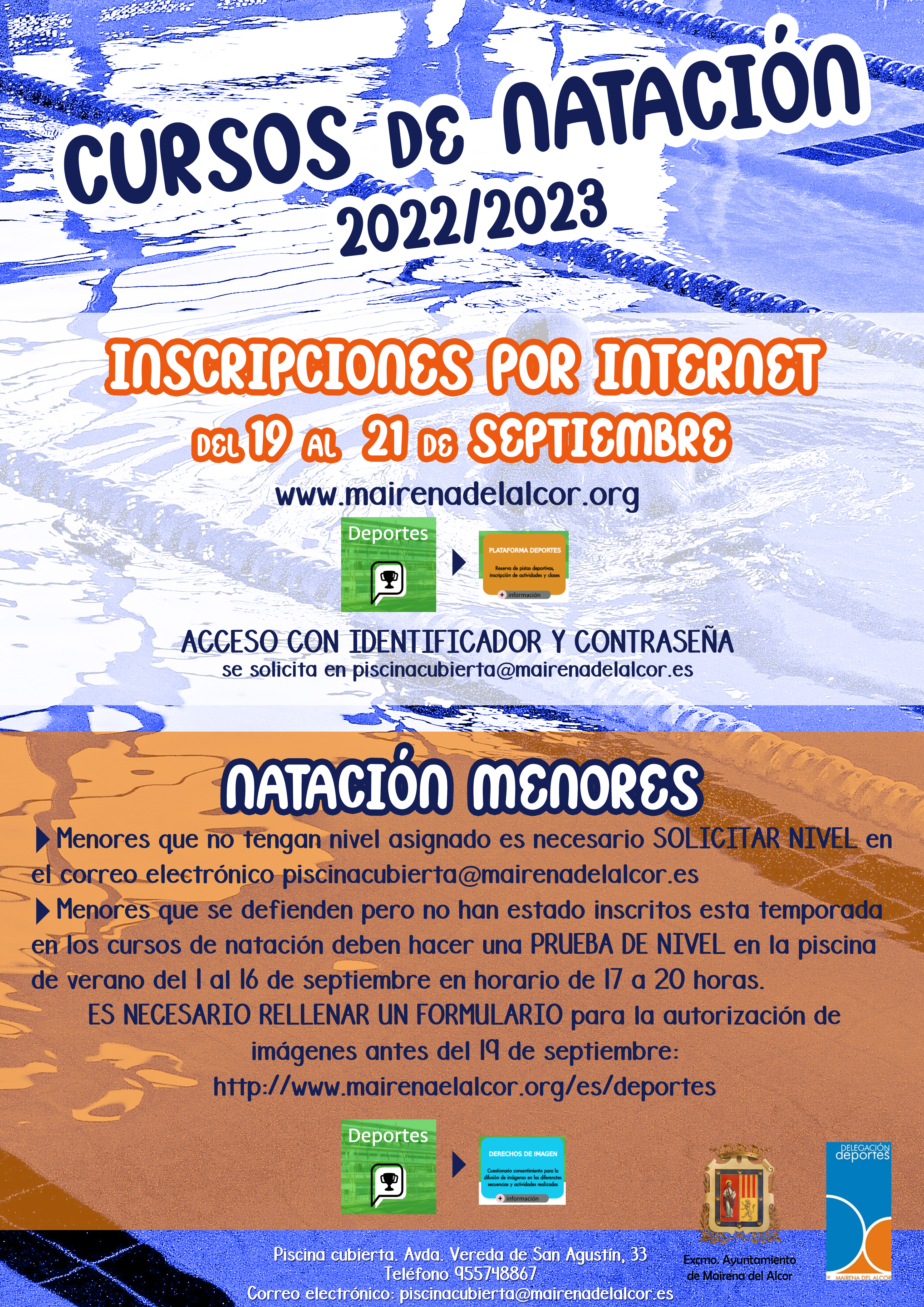 CartelCursosNatación20222023