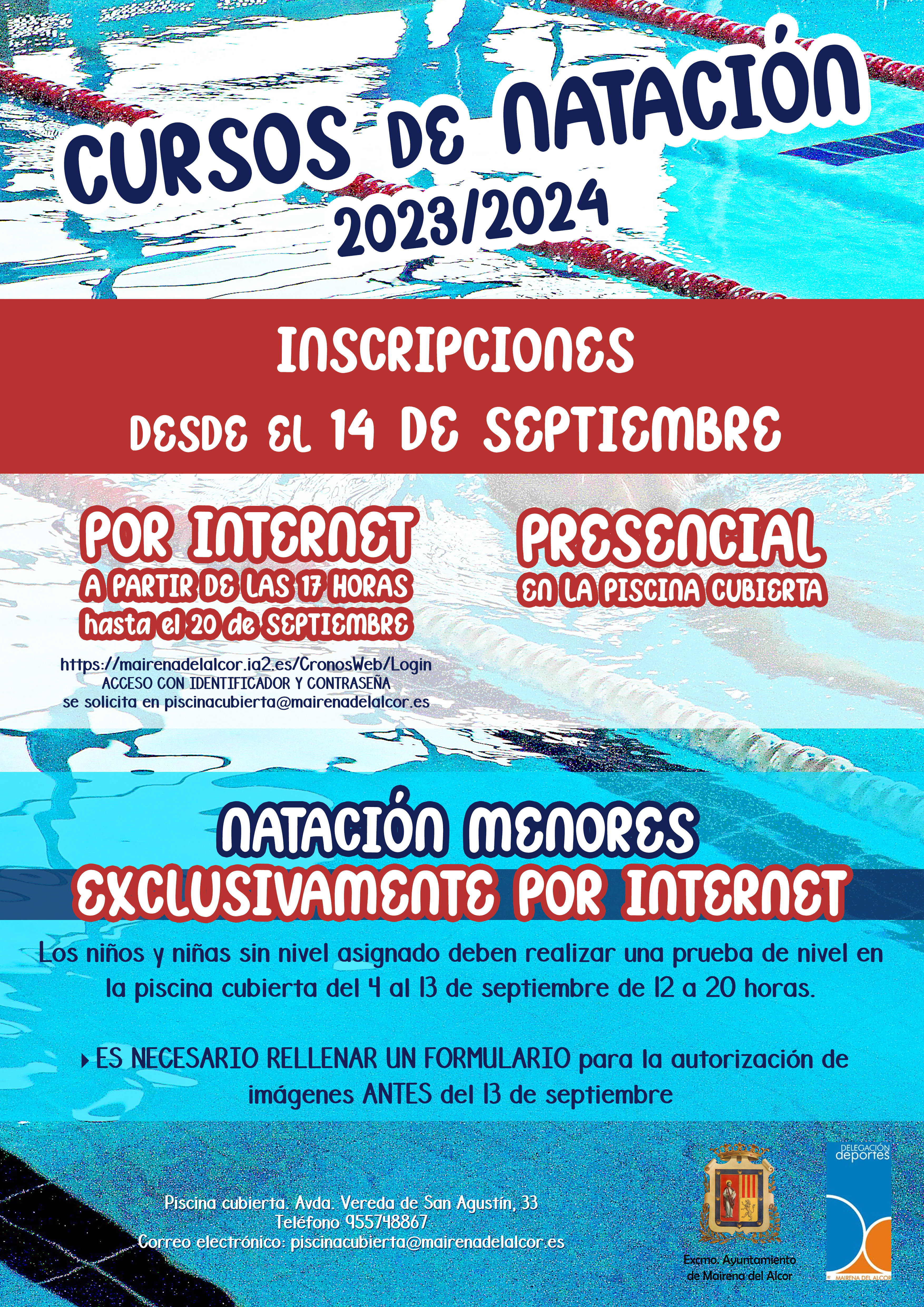 CartelCursosNatación20232024
