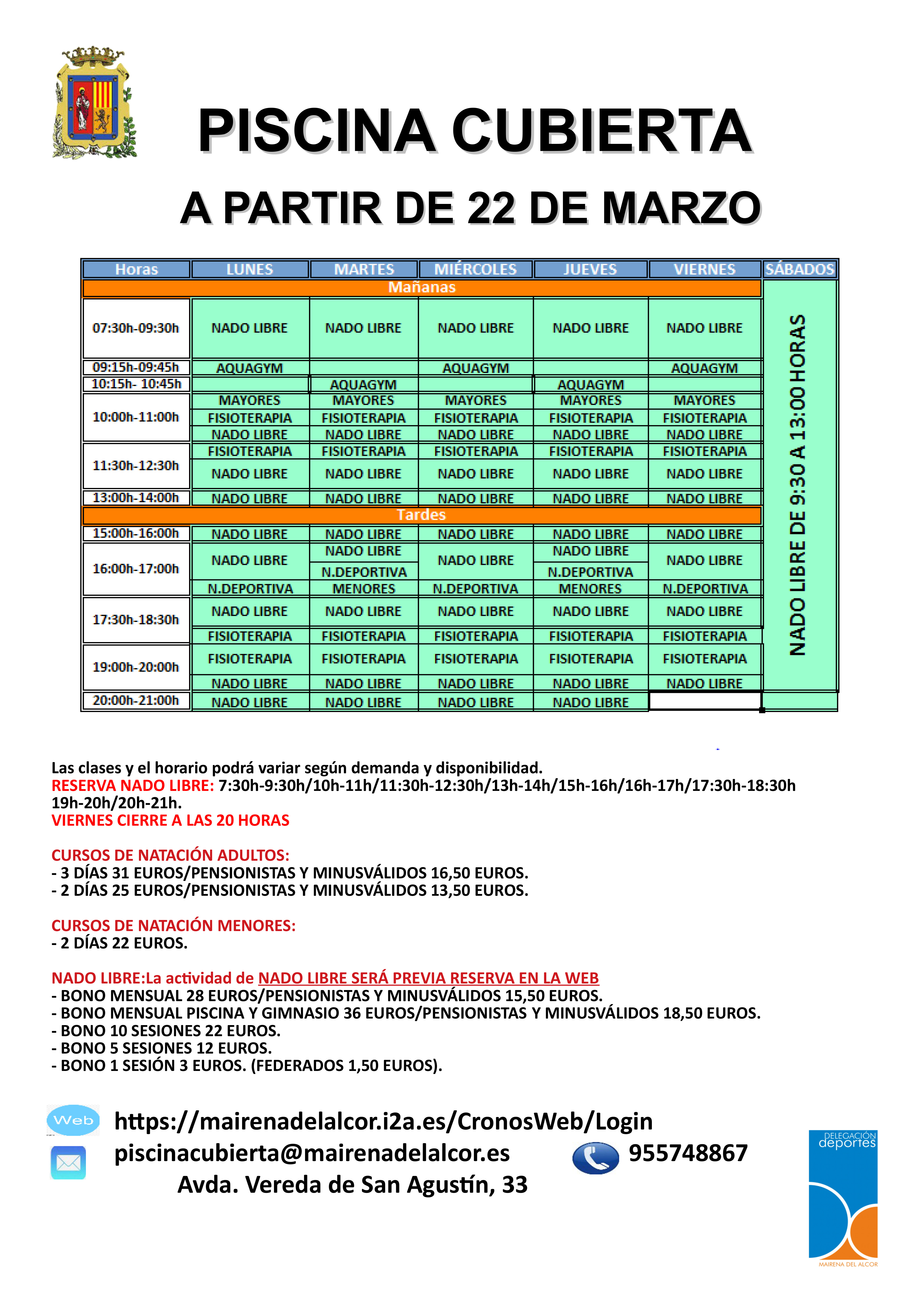 CartelPiscinaApartir22marzo