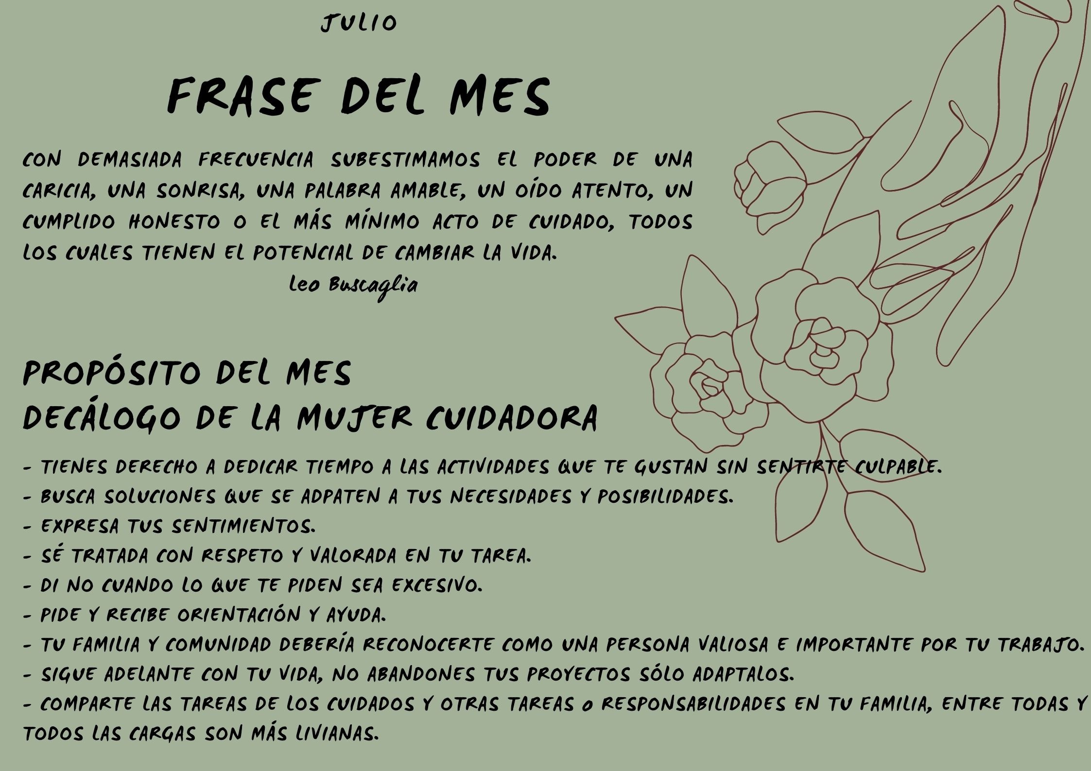 FRASE Y PROPÓSITO JULIO