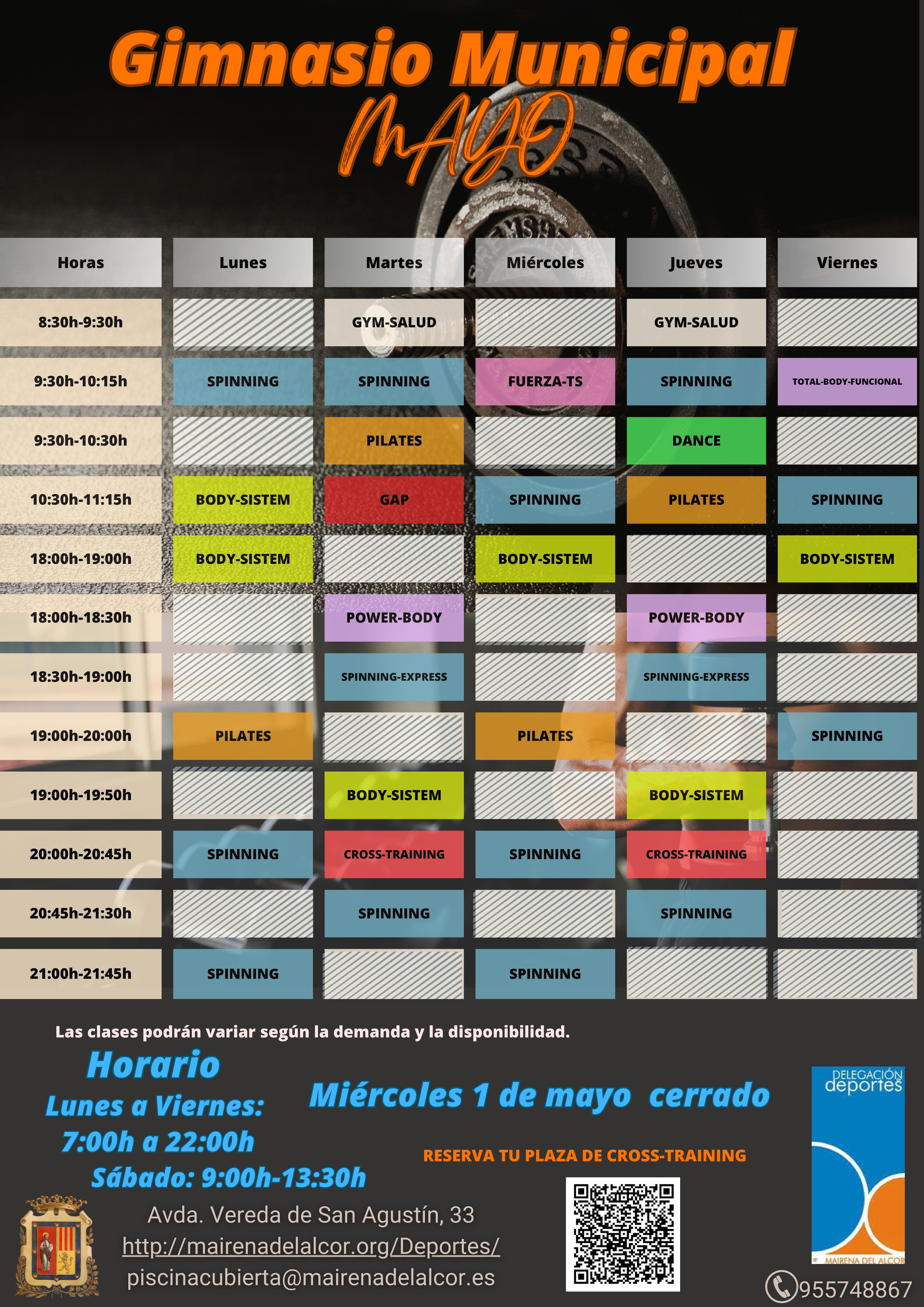 Horario mayo 2024