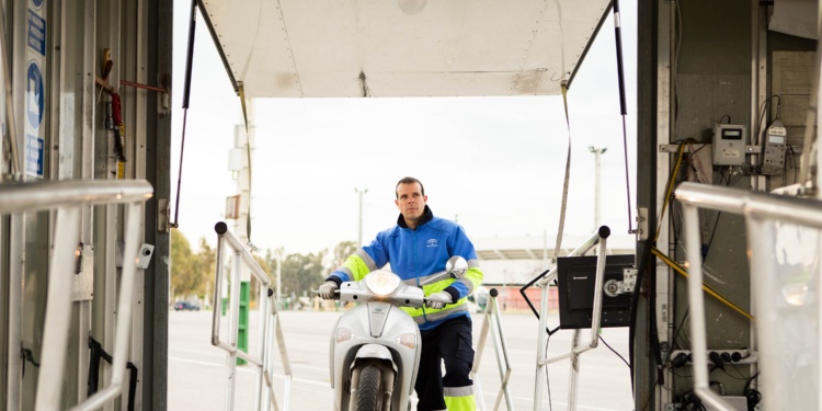 La unidad móvil de la ITV para ciclomotores de dos ruedas llega en marzo al recinto ferial