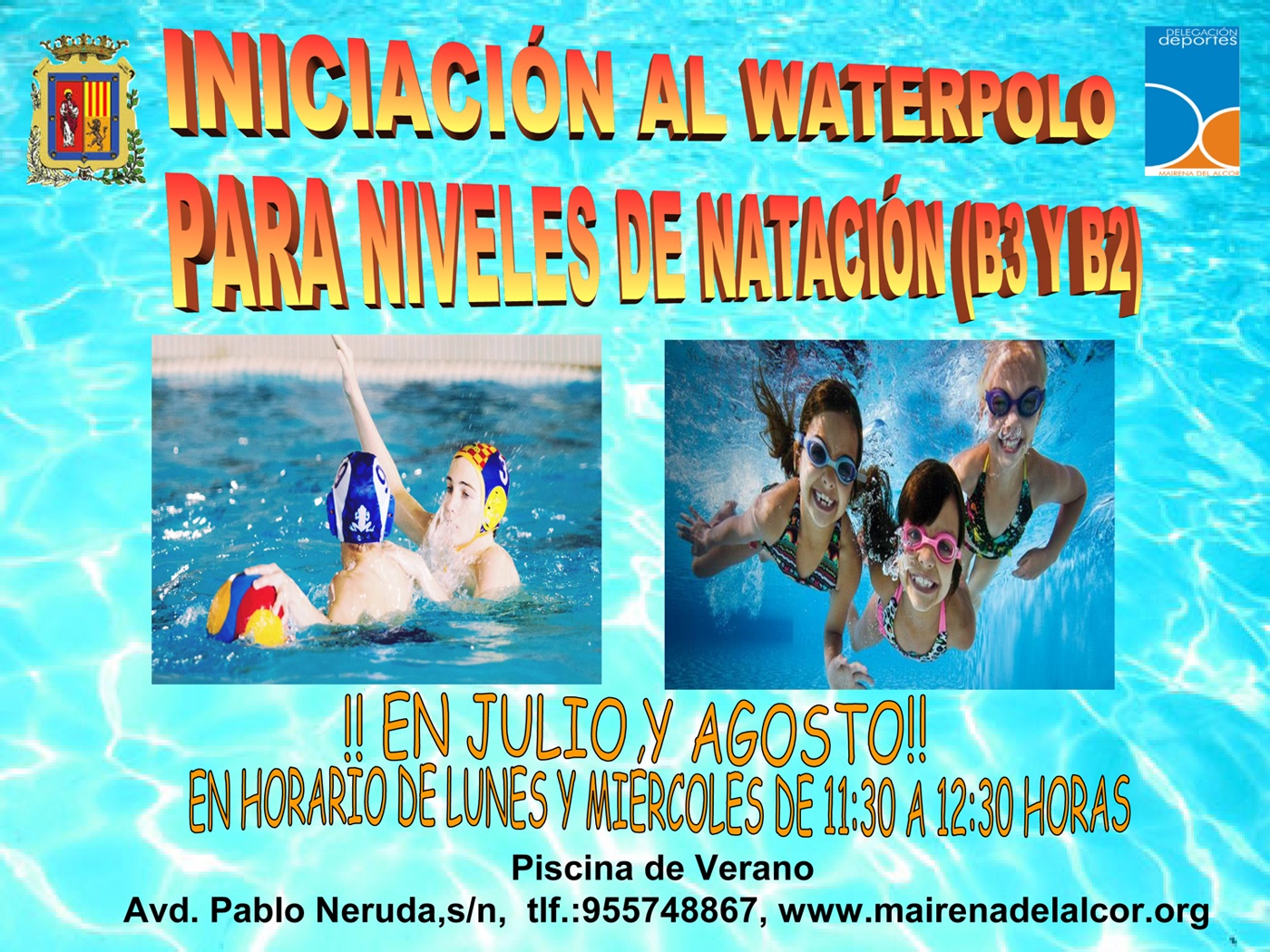 Waterpolo y cursos de menores (B2,B3)