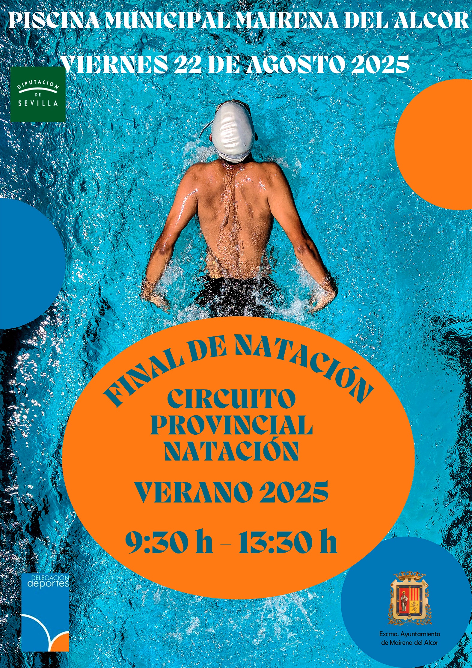 final de natación 22 de agosto cartel web